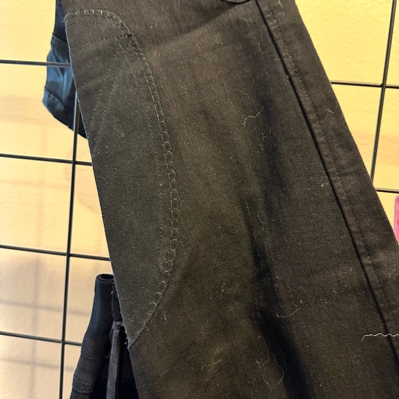 Piper smartpak black denim breeches with knee patch nwt women’s - Picture 6 of 7